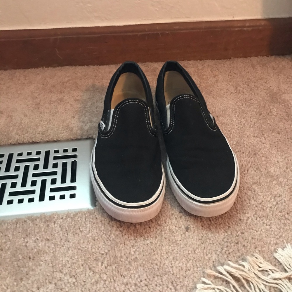 black slip on vans!